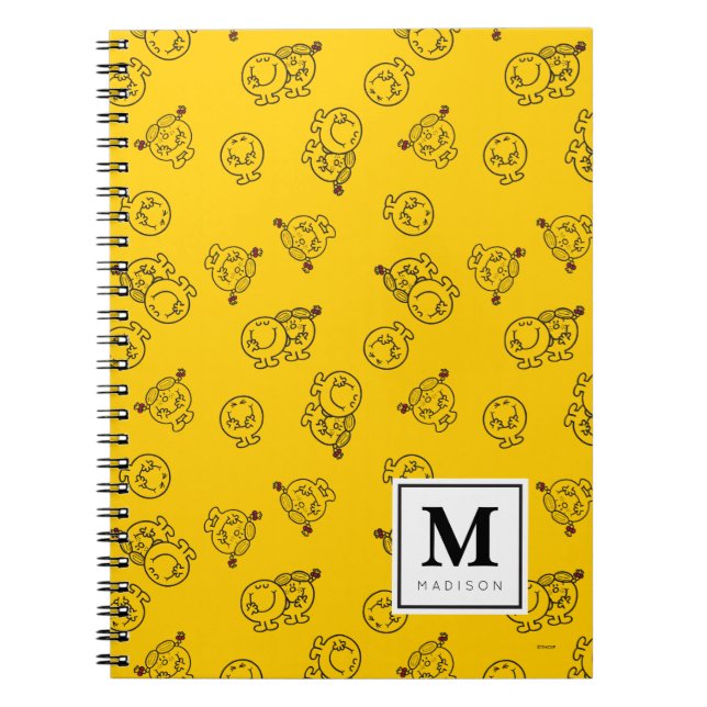 Yellow Pattern | Add Your Name Notebook (Front)