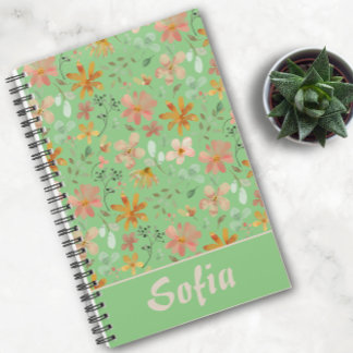 Yellow pattern botanical green name green planner