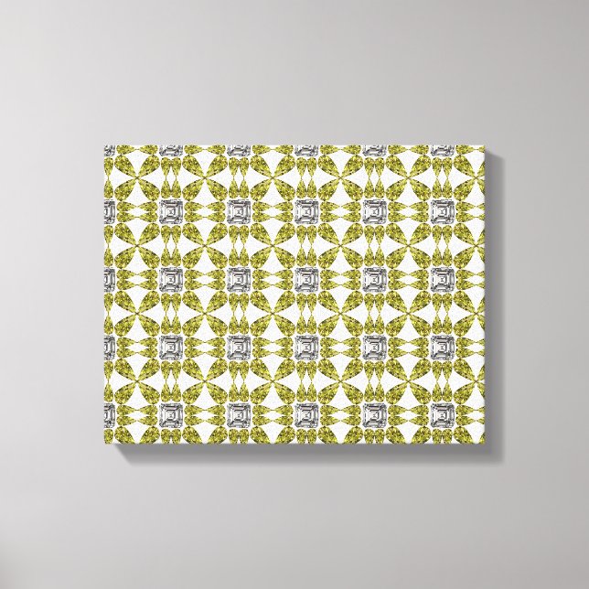 Yellow Pattern Canvas Print (Front)