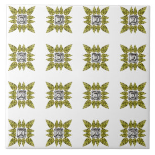 Yellow Pattern Ceramic Tile