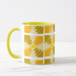 Yellow pattern mug