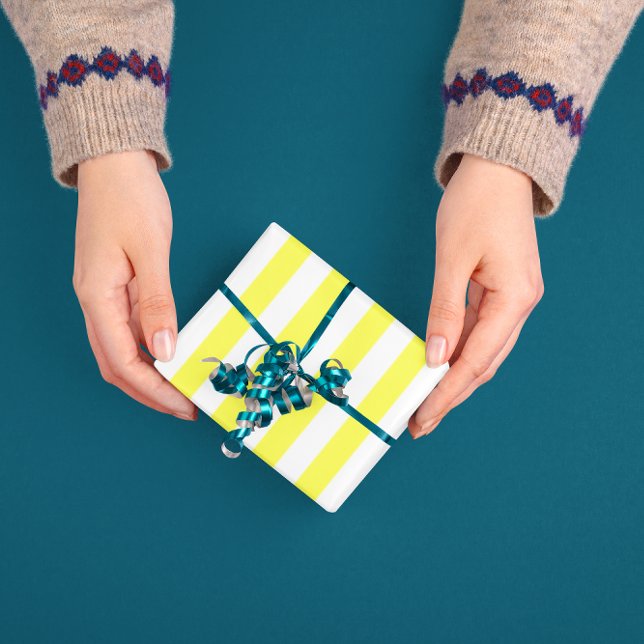 Yellow Patterned Wrapping Paper Sheet (Creator Uploaded)