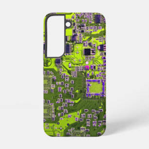 Yellow PCB Circuit Board Design for IT Pros Samsung Galaxy Case