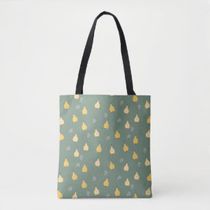 Yellow Pear Seamless Pattern Tote Bag