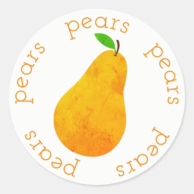 Yellow Pears Sticker (Front)