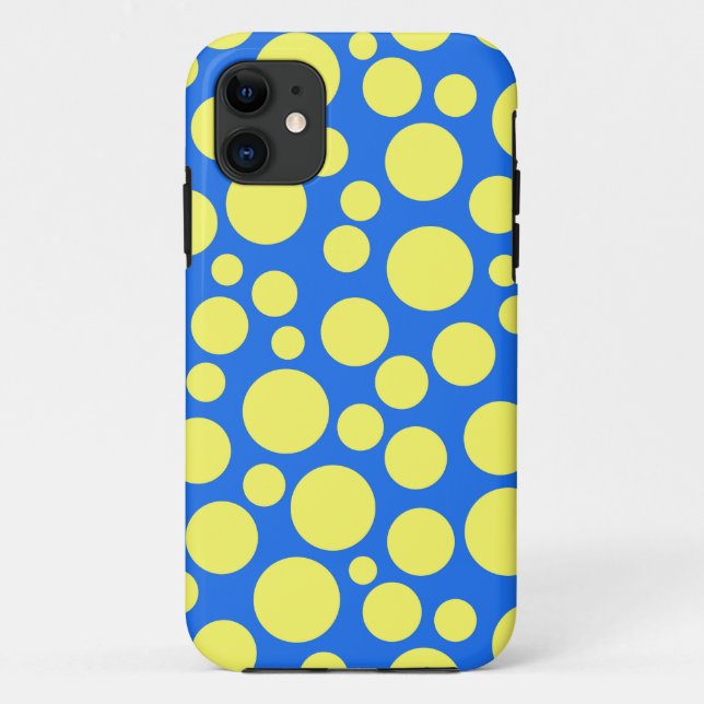 Yellow peas on a sky blue background Case-Mate iPhone case (Back)