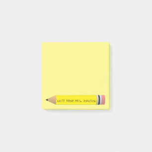 Yellow Pencil Post-it Notes