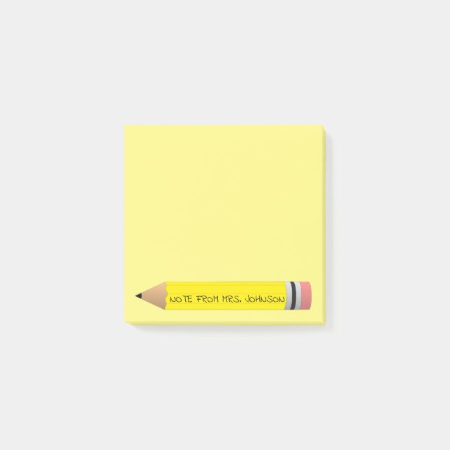 Yellow Pencil Post-it Notes (Front)
