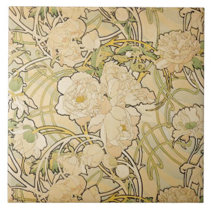 Yellow Peonies Tile