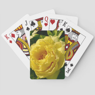 Yellow Peony Playing Cards
