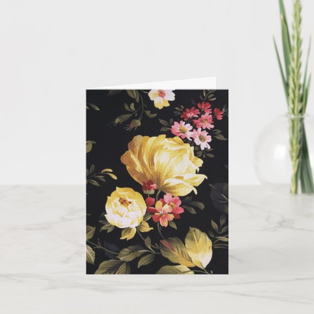 Yellow Peony Thank You Card (Front)