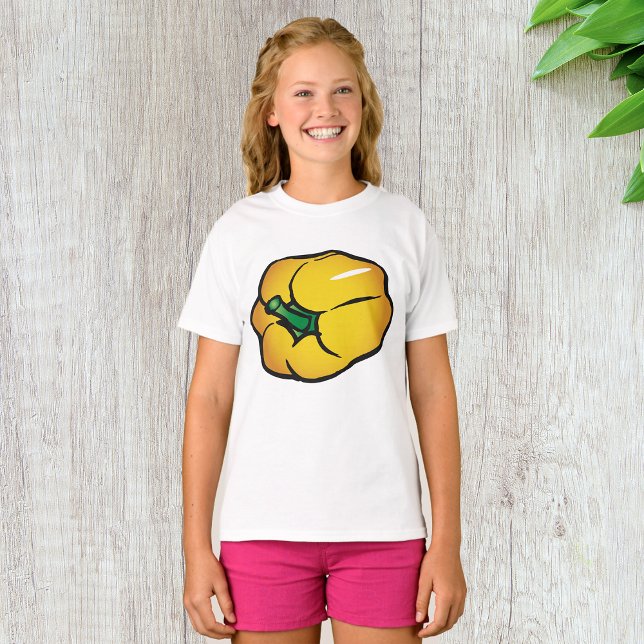 Yellow Pepper Girls T-Shirt (Creator Uploaded)