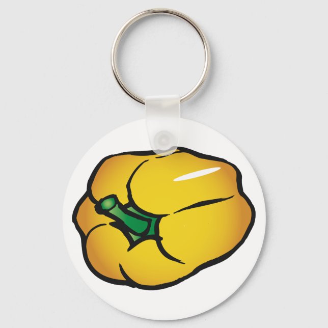 Yellow Pepper Keychain (Front)
