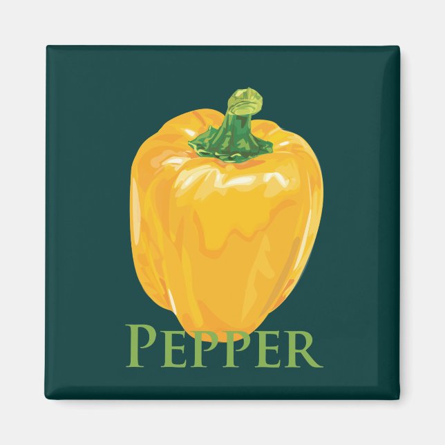 Yellow Pepper Magnet (Front)