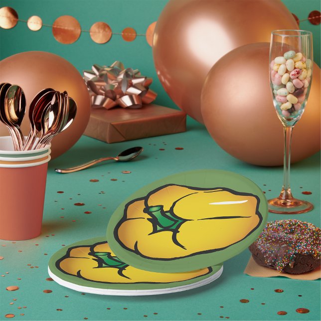 Yellow Pepper Paper Plates (Creator Uploaded)