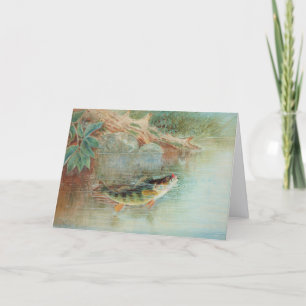 Yellow Perch by S.A. Kilbourne, Vintage Fish Card