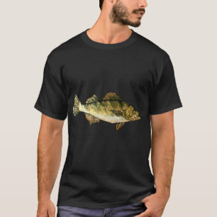 Yellow Perch Fish Drawing T-Shirt