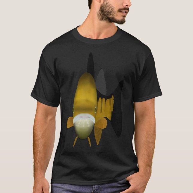 Yellow Perch - Fish Head T-Shirt (Front)