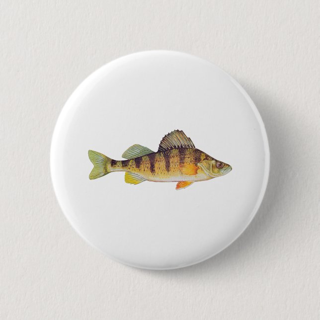 Yellow Perch (untitled) 6 Cm Round Badge (Front)