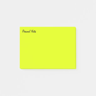 Yellow Personal Post-it Notes