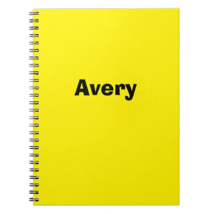 Yellow Personalised Notebook