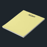 Yellow Personalised Notepad<br><div class="desc">Yellow Personalised Notepad makes a great gift or stocking stuffer! This will look great on any desk! Comes in your choice of two sizes.</div>