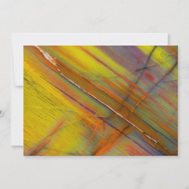 Yellow Petrified Wood Card (Front)