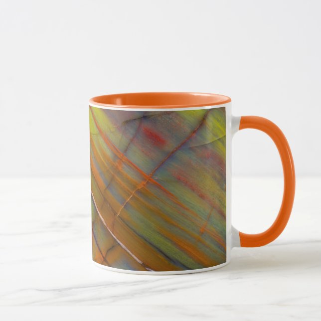 Yellow Petrified Wood Mug (Right)