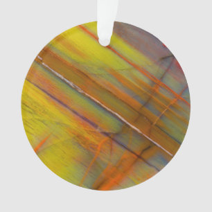 Yellow Petrified Wood Ornament