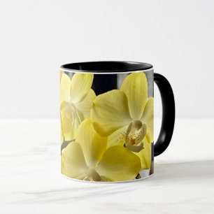 Yellow Phalaenopsis Orchid Flowers Mug