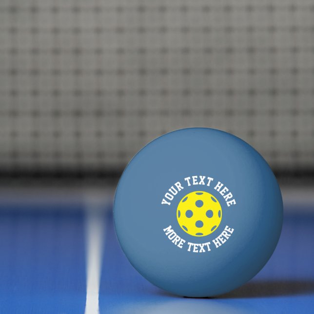 Yellow pickleball table tennis ping pong ball (Net)