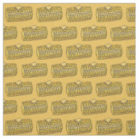 Yellow Picnic Grilled Corn on Cob Corncob Fabric