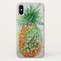 Yellow Pineapple Fruit Beachy Tropical Vibes