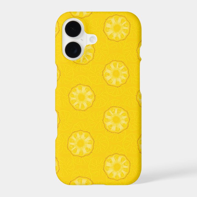 Yellow Pineapple Slices Pattern (Back)