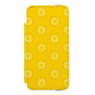 Yellow Pineapple Slices Pattern Incipio Watson™ iPhone 5 Wallet Case