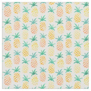 Yellow Pineapples Pattern Fabric
