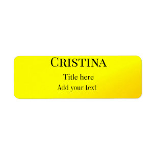 Yellow pink abstract add name title text pattern p return address label