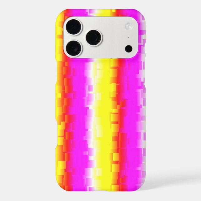Yellow Pink Artdeco Rainbow Stripes (Back)