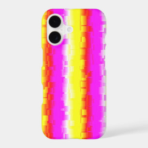 Yellow Pink Artdeco Rainbow Stripes