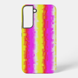 Yellow Pink Artdeco Rainbow Stripes Samsung Galaxy Case