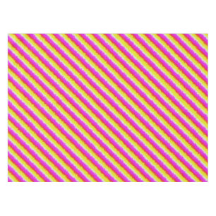 Yellow Pink Artdeco Rainbow Stripes Tablecloth