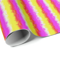 Yellow Pink Artdeco Rainbow Stripes