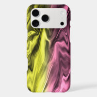 Yellow Pink Blurred Marble Pattern