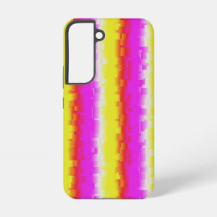 Yellow Pink Broken Glass Rainbow Stripes Samsung Galaxy Case
