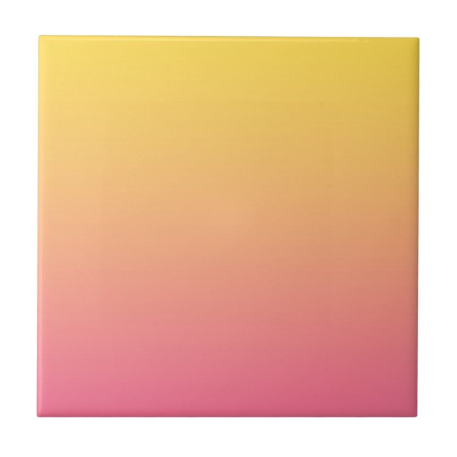 Yellow Pink Colour Ceramic Tile (Front)