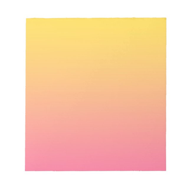 Yellow Pink Colour Notepad (Front)