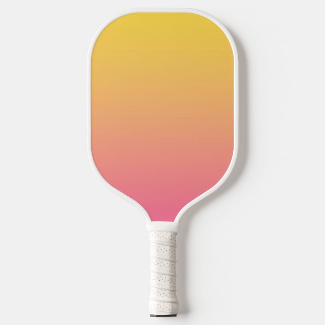 Yellow Pink Colour Pickleball Paddle (Front)