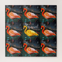 Yellow Pink Flamingo Birds Dare to Be Different