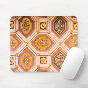 Yellow Pink Hungarian Architecture Mouse Pad