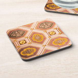 Yellow Pink Hungarian Ceiling Coaster